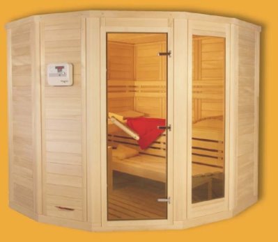 Massivholzsauna Merano Details